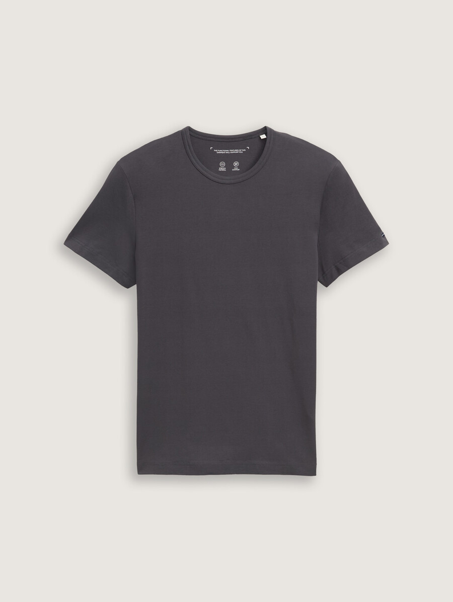 camiseta slim fit con elástico