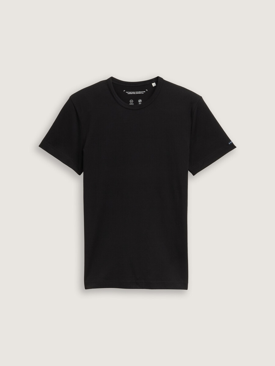 camiseta slim fit con elástico