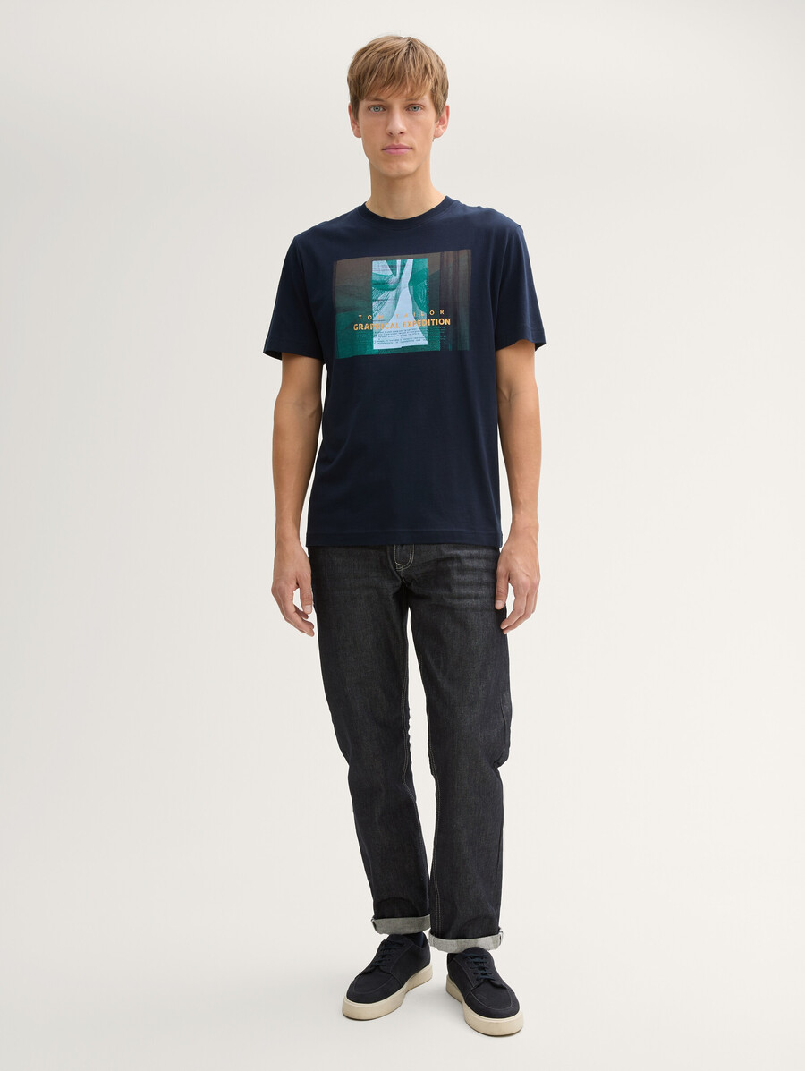 camiseta con estampado fotográfico