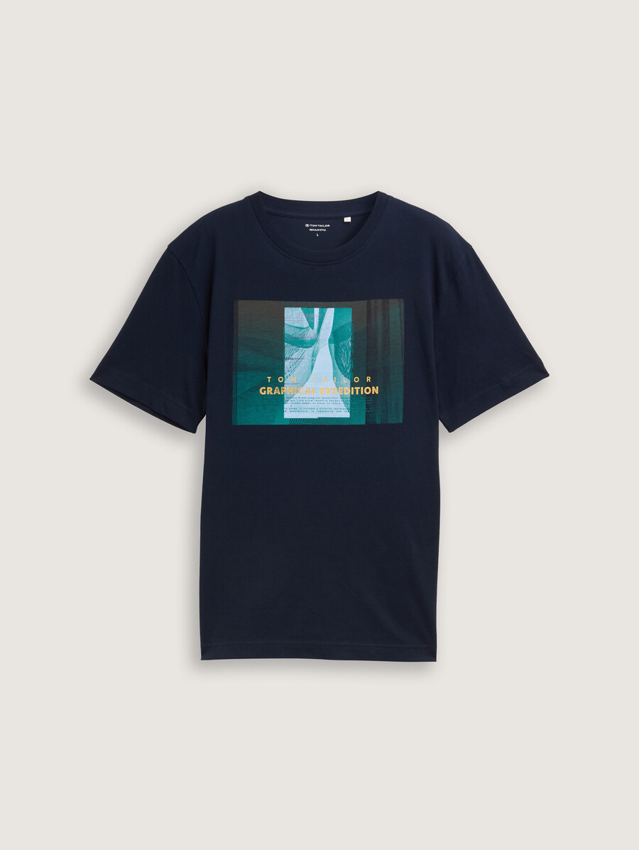 camiseta con estampado fotográfico