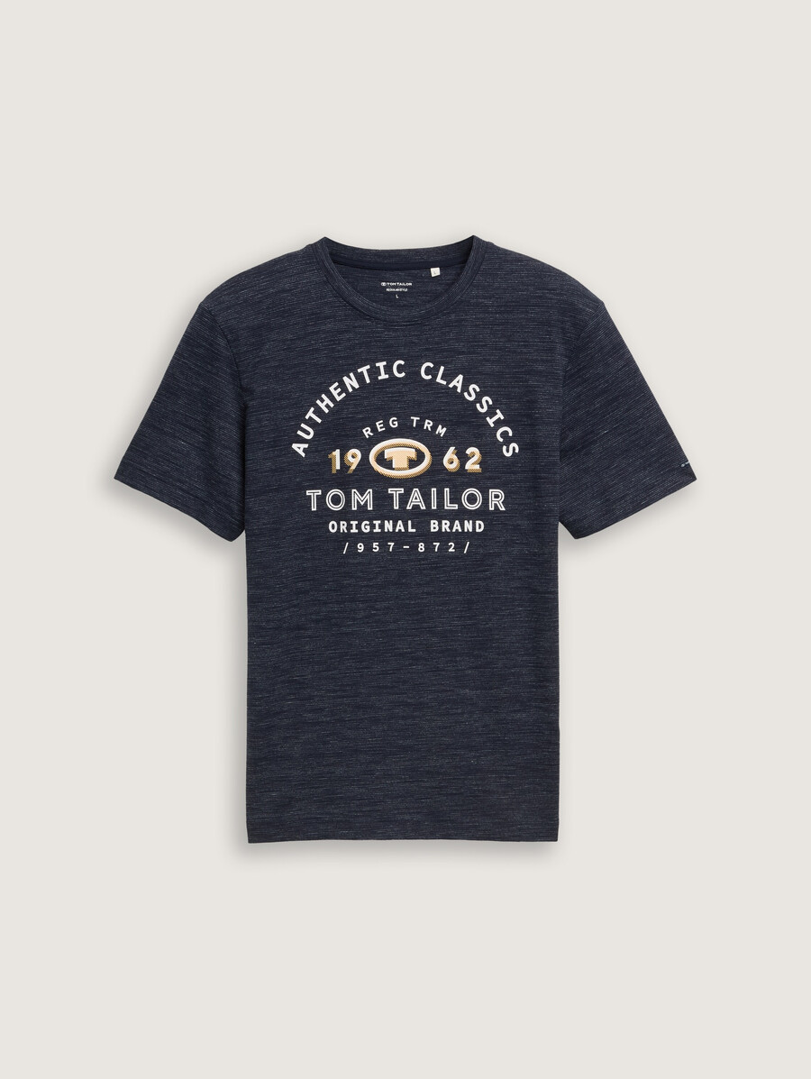 camiseta con estampado de logotipo