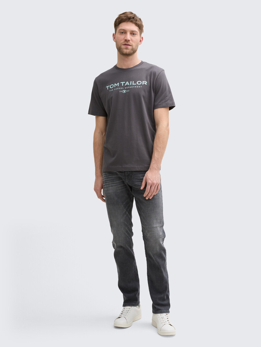 camiseta de algodón con estampado de logotipo