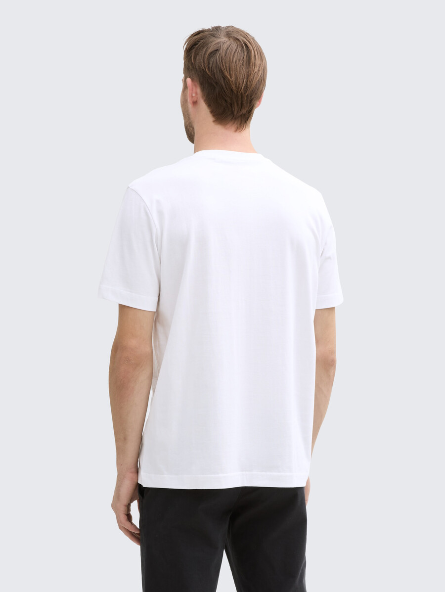 camiseta de algodón con estampado de logotipo