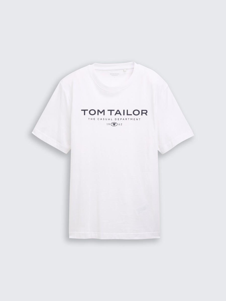 camiseta de algodón con estampado de logotipo