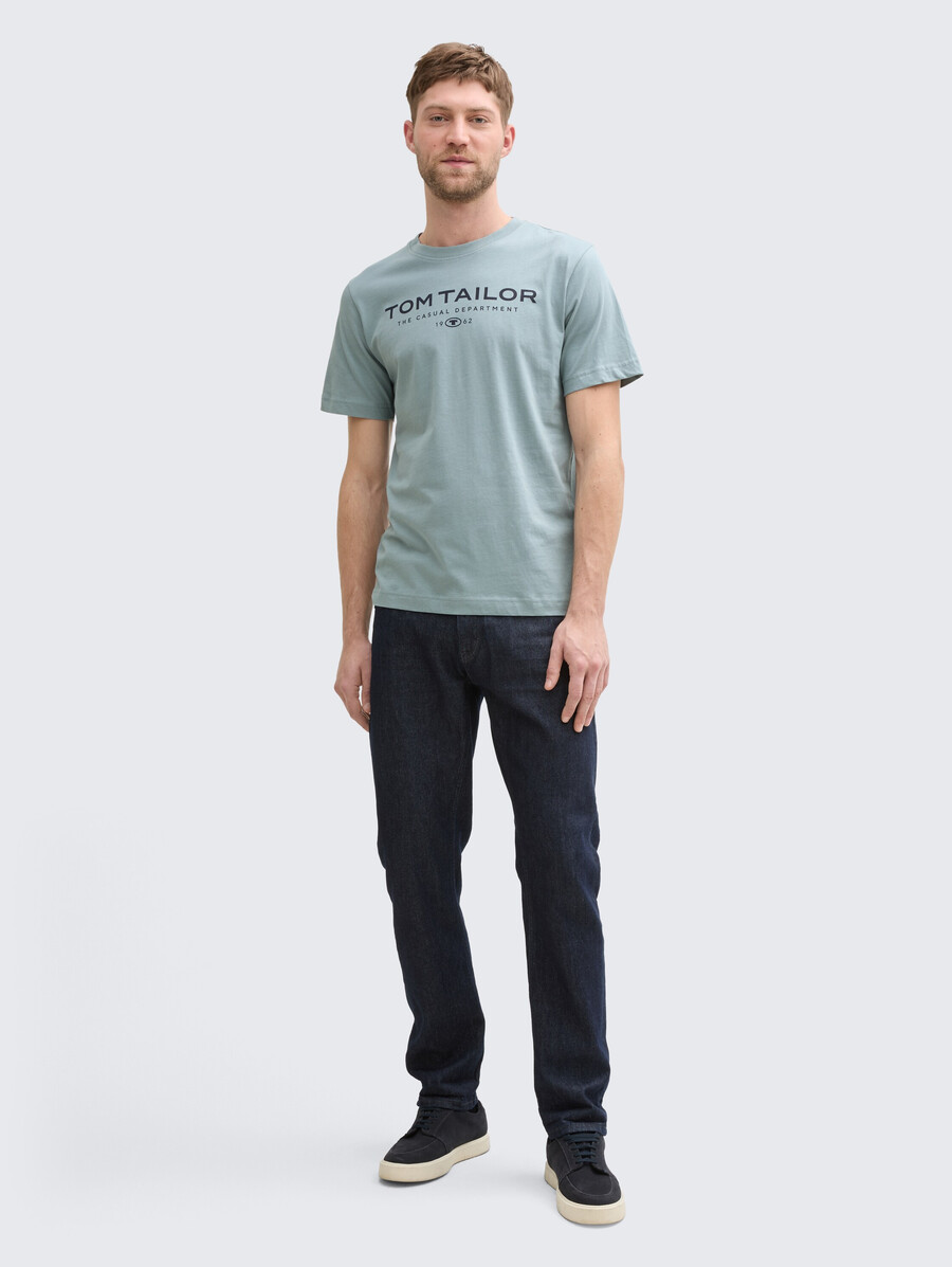 camiseta de algodón con estampado de logotipo