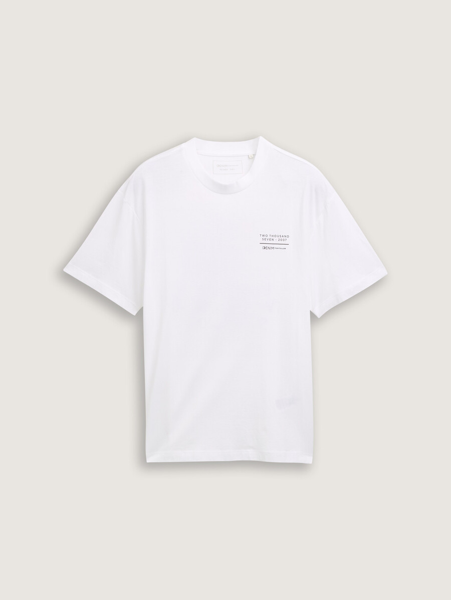 camiseta de corte relajado con estampado en la espalda