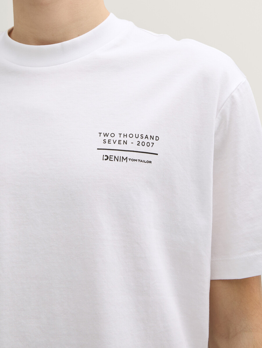 camiseta de corte relajado con estampado en la espalda