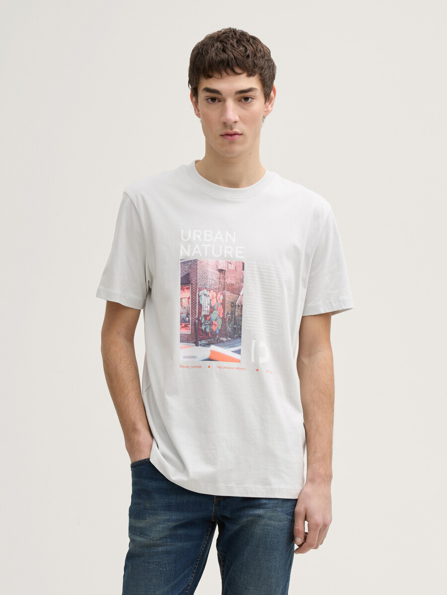 camiseta con estampado fotográfico