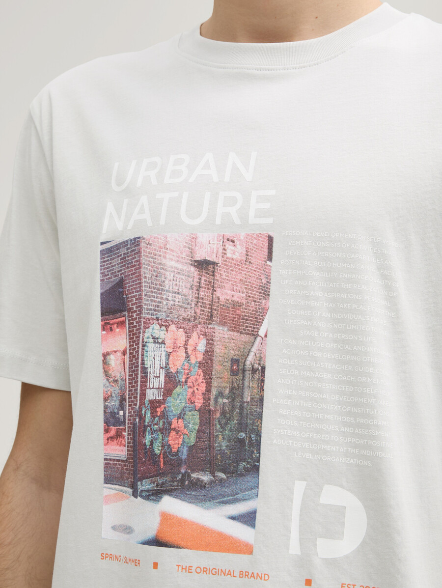 camiseta con estampado fotográfico