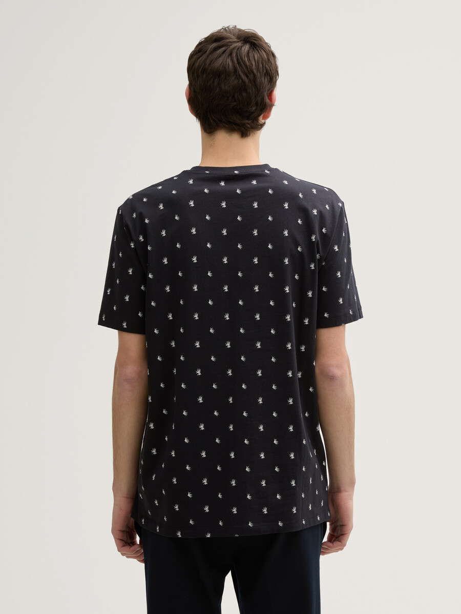 camiseta de algodón con estampado integral