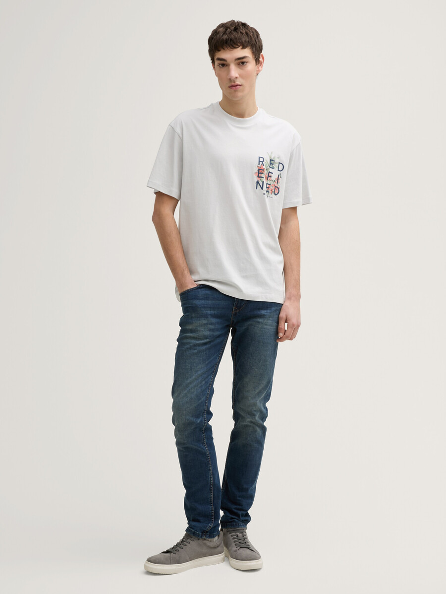 camiseta de corte relajado con estampado en la espalda