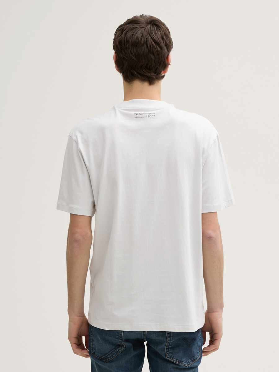 camiseta de corte relajado con estampado en la espalda