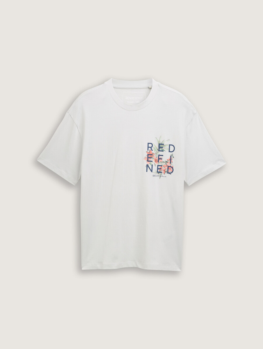 camiseta de corte relajado con estampado en la espalda