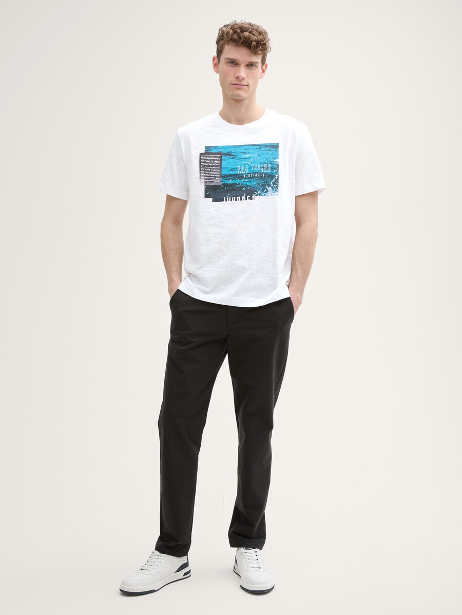 camiseta con estampado fotográfico