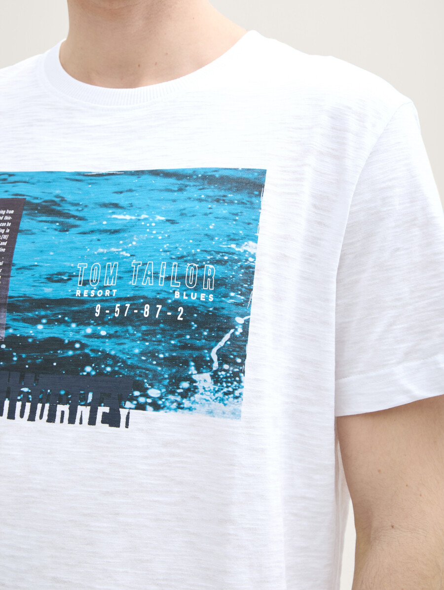 camiseta con estampado fotográfico