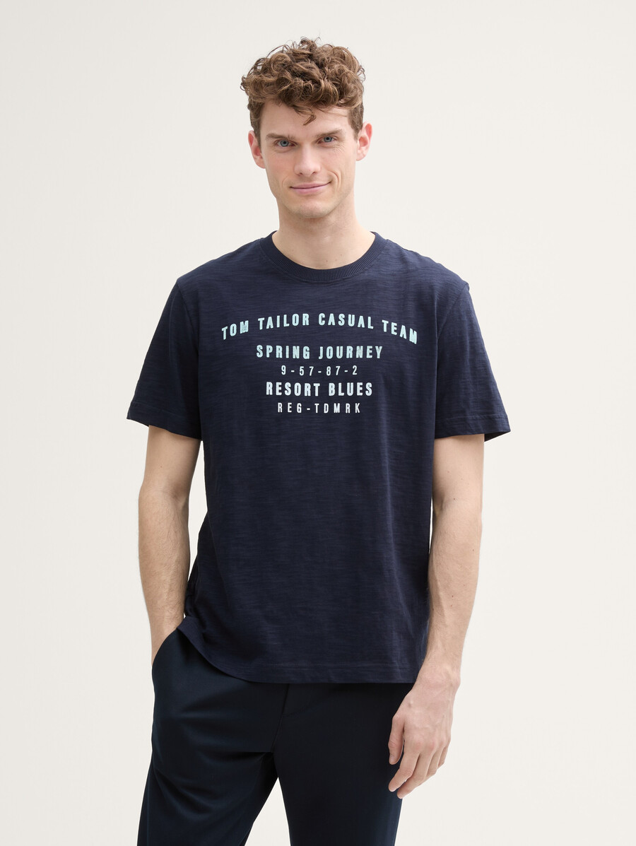 camiseta de algodón con estampado
