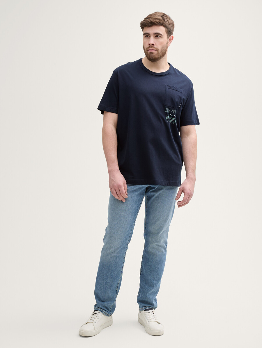 talla grande - camiseta con bolsillo en el pecho