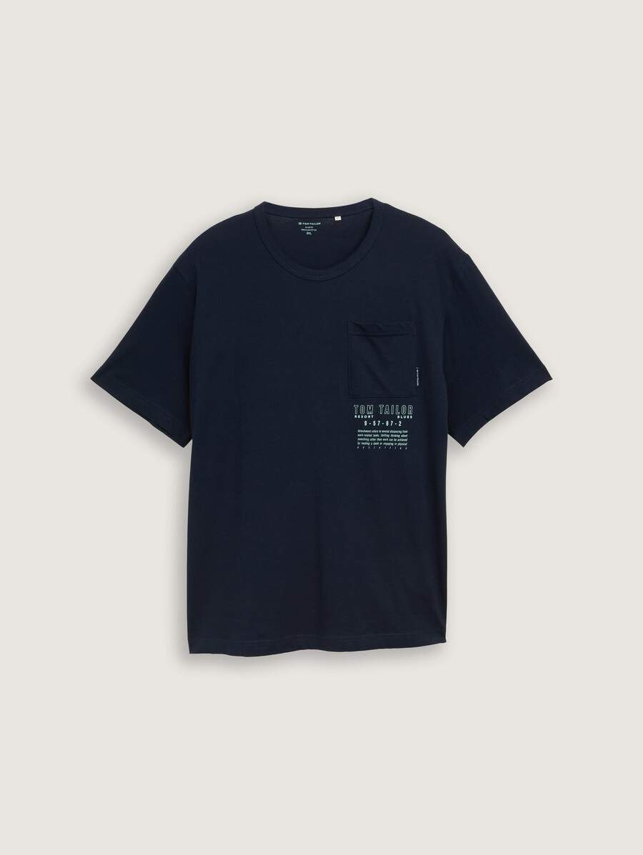 talla grande - camiseta con bolsillo en el pecho