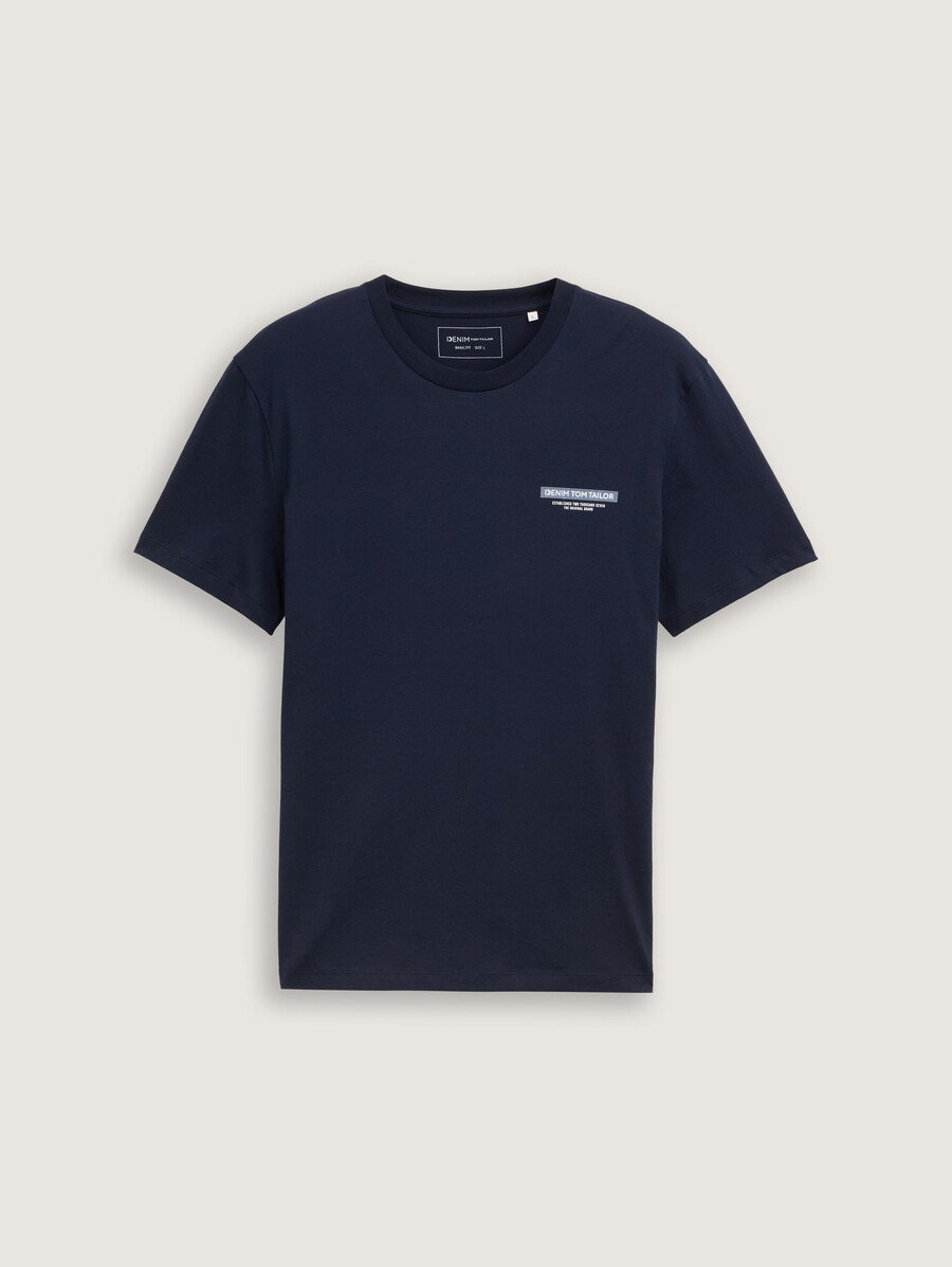 camiseta básica con estampado de logo