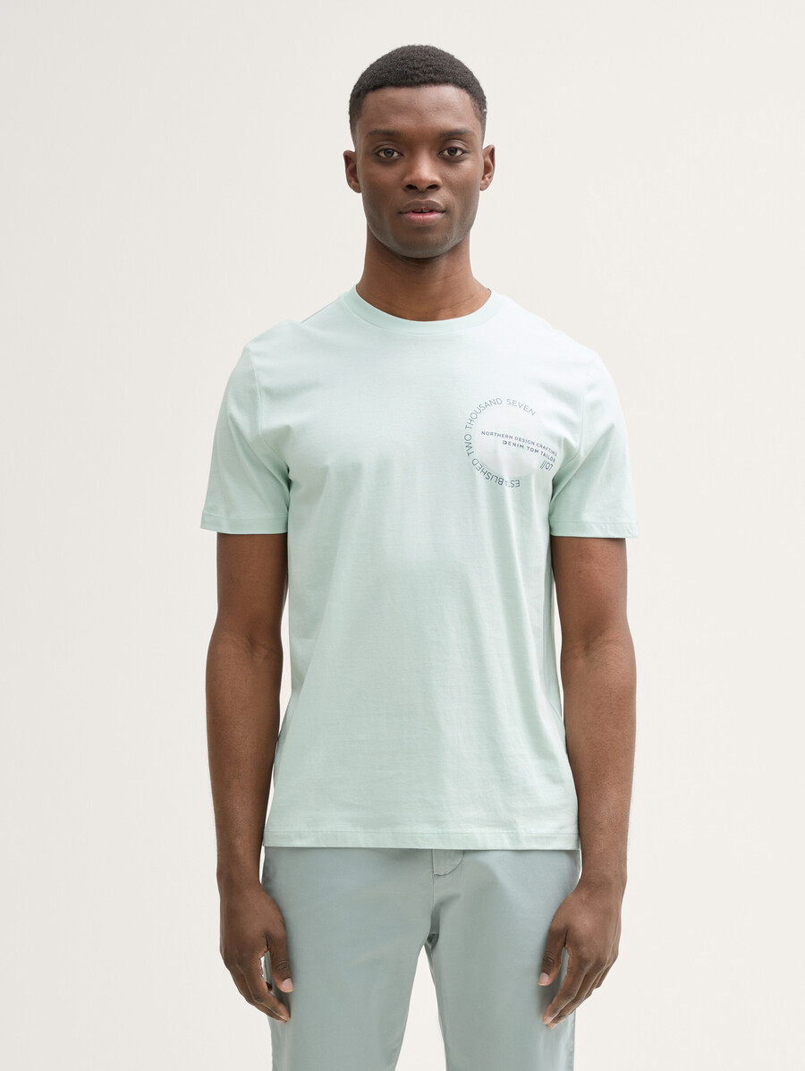camiseta básica con estampado de logo