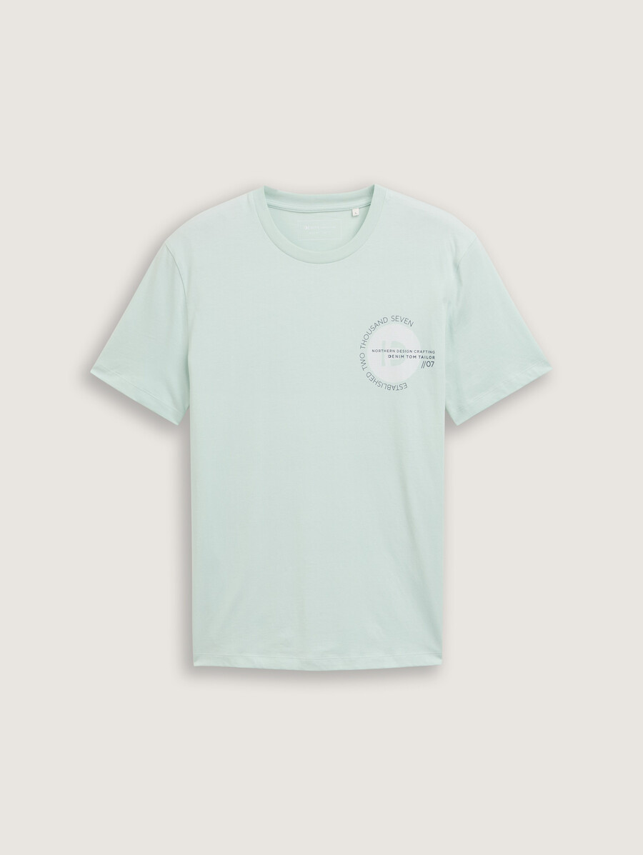 camiseta básica con estampado de logo