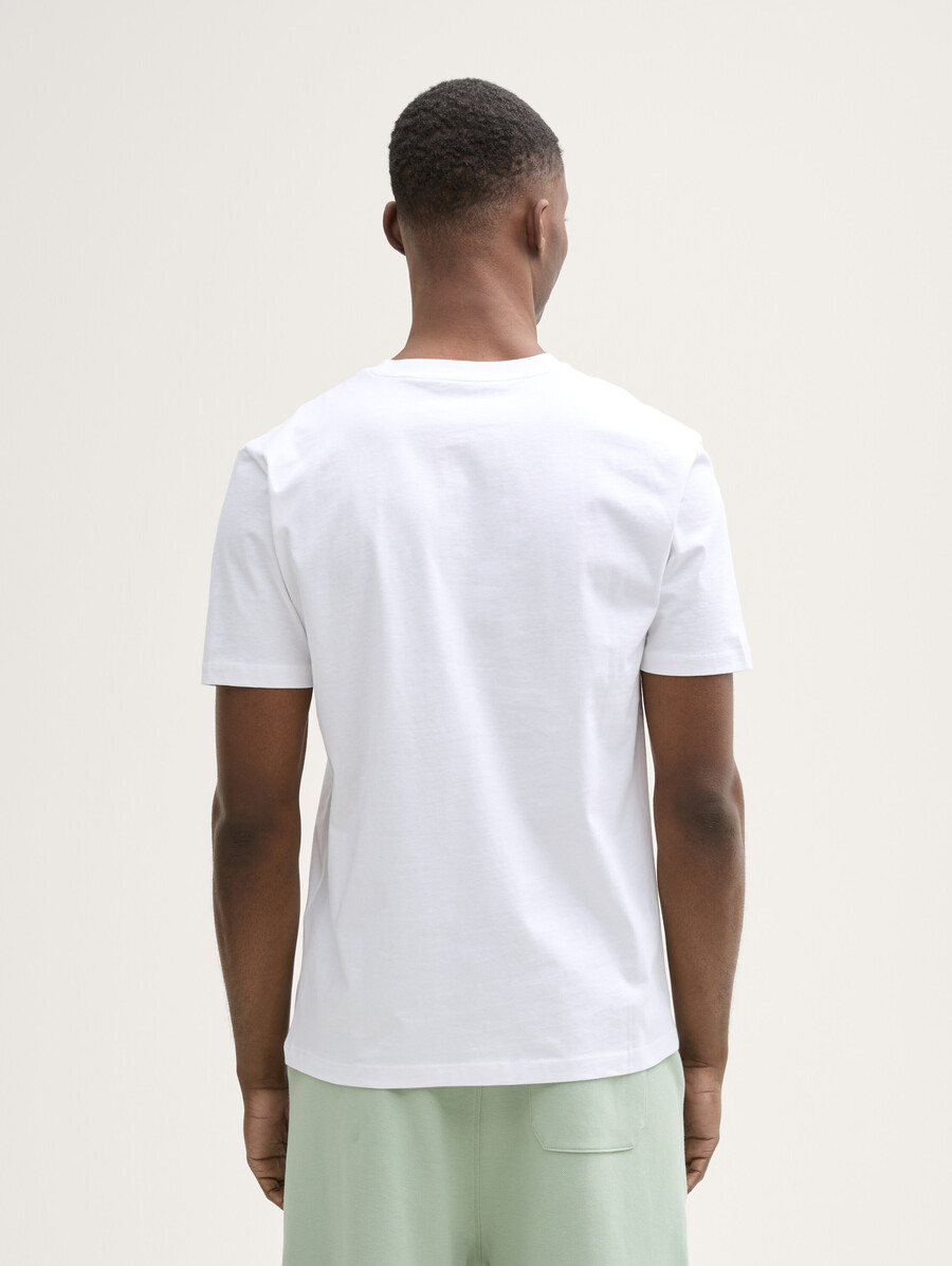 camiseta básica con estampado de logo