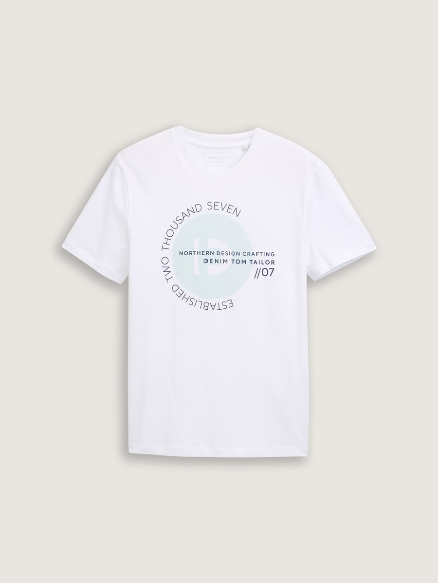 camiseta básica con estampado de logo