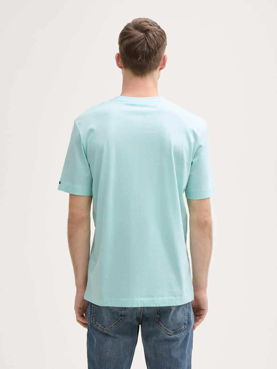 camiseta de algodón henley