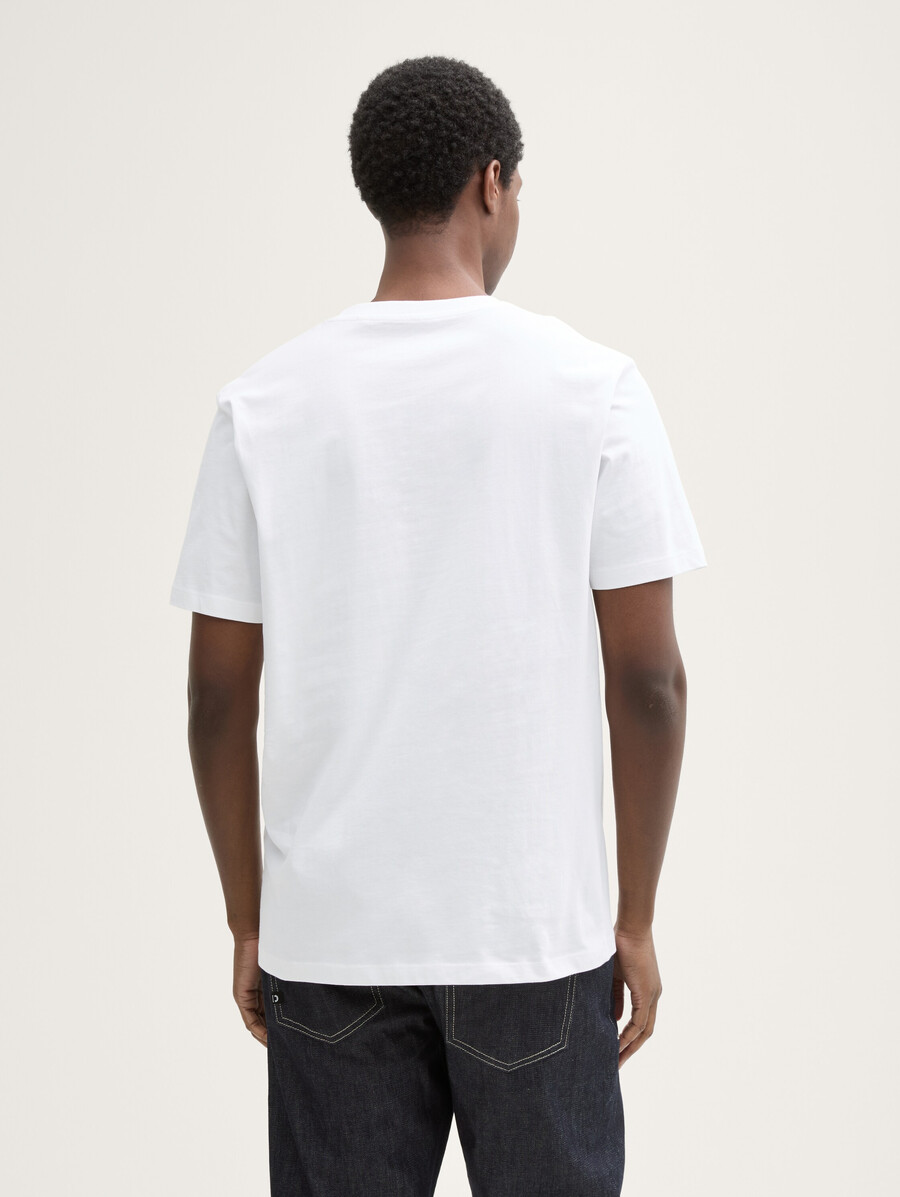 camiseta con estampado de algodón