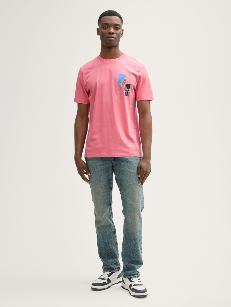 camiseta con estampado fotográfico