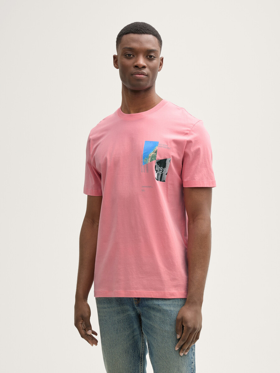 camiseta con estampado fotográfico