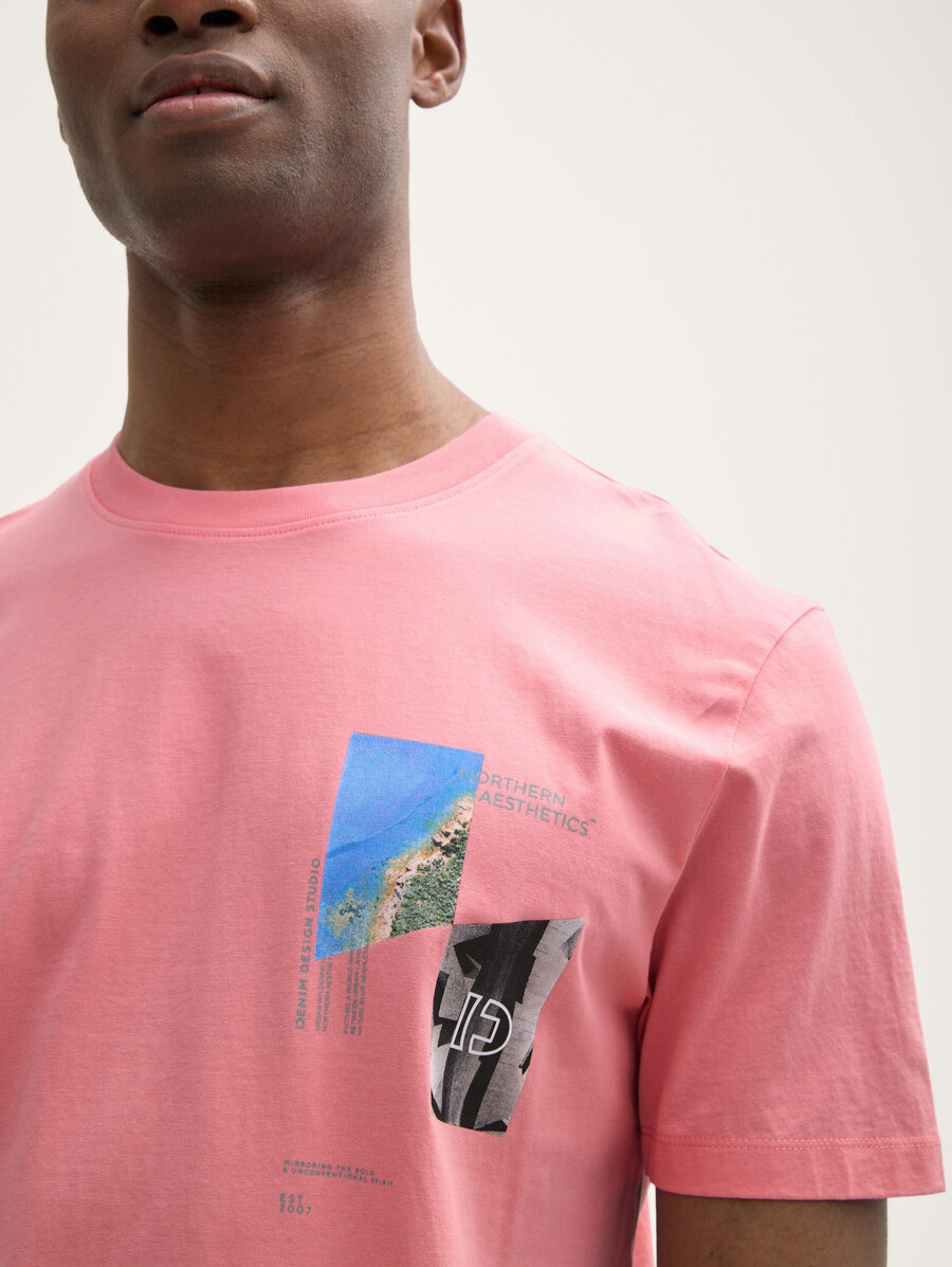 camiseta con estampado fotográfico