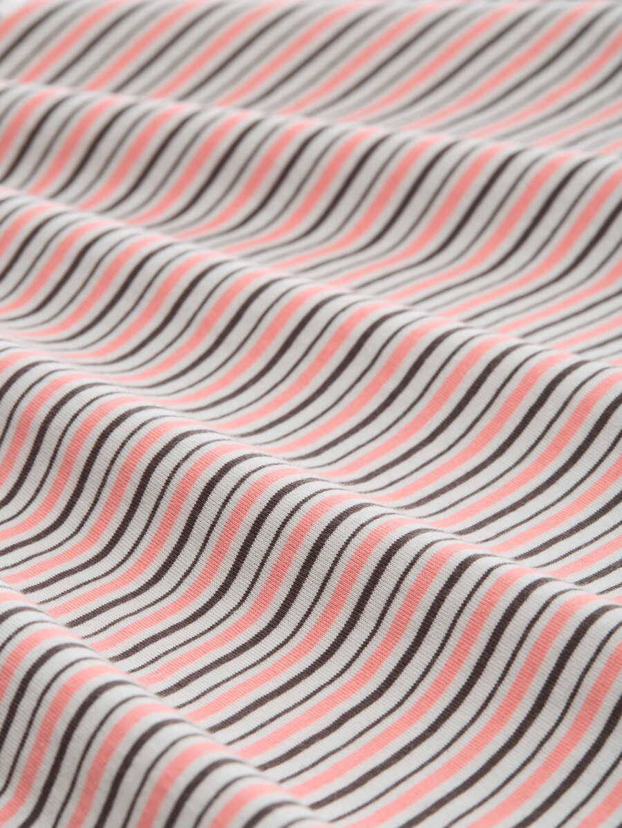 camiseta de corte relajado con estampado de rayas