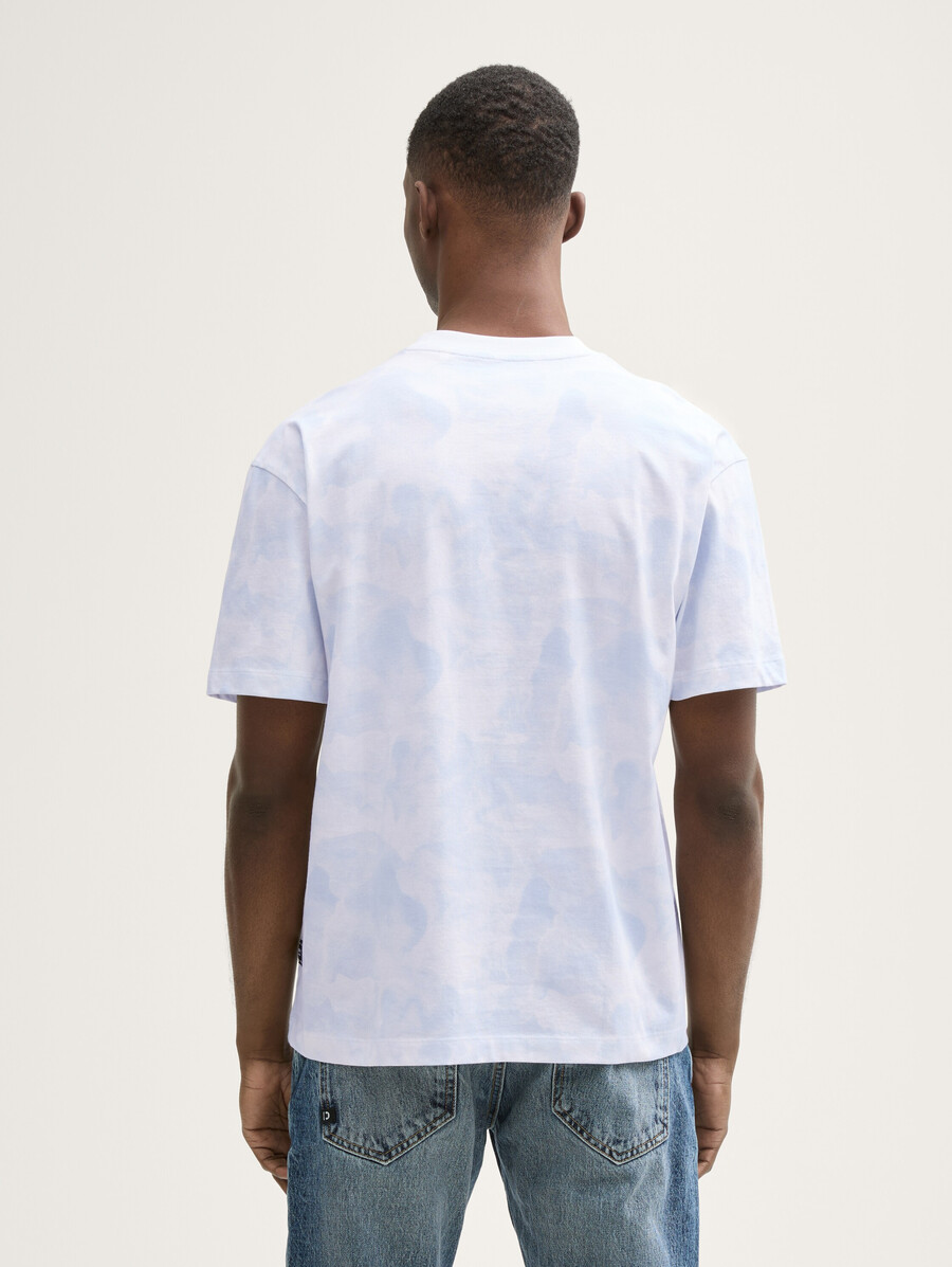 camiseta de corte relajado con estampado integral