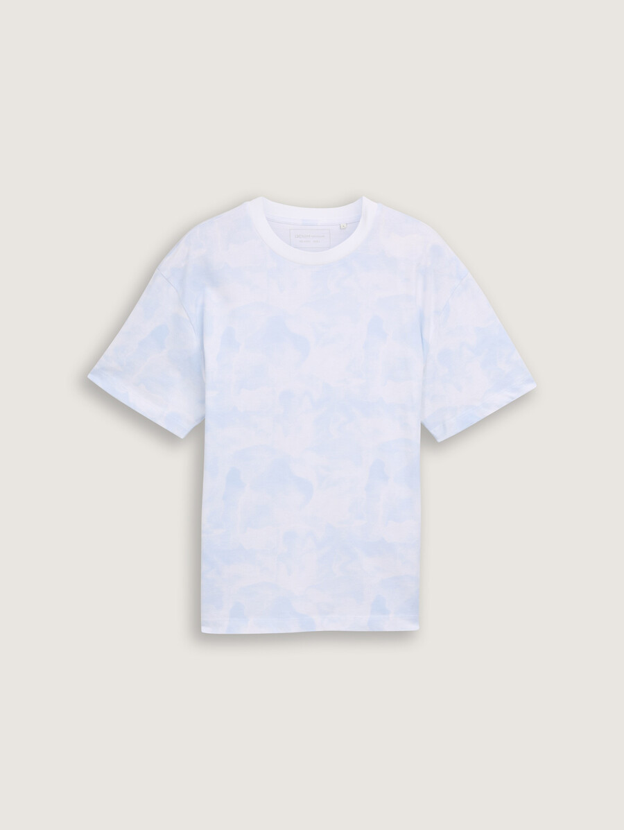 camiseta de corte relajado con estampado integral