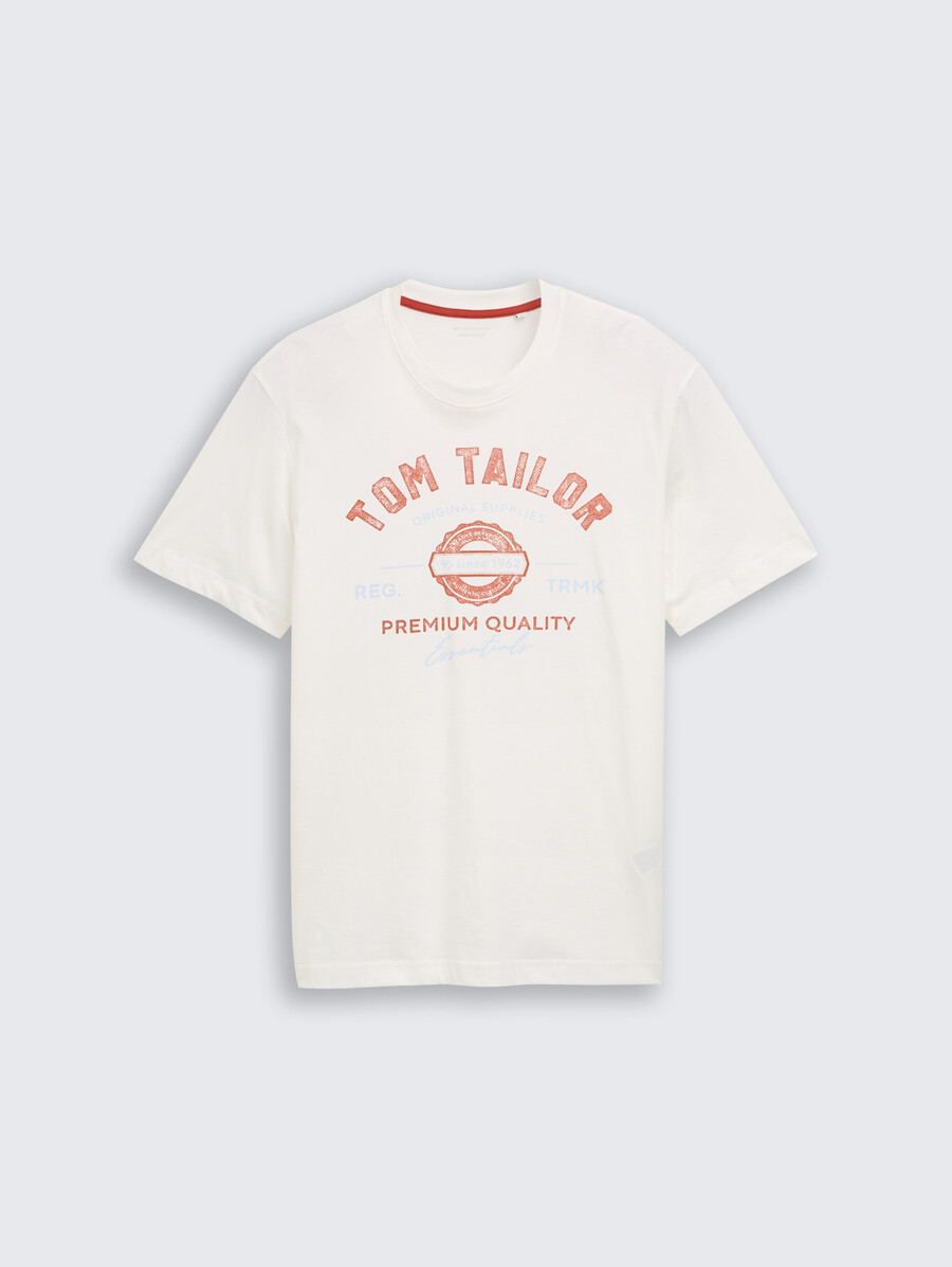 camiseta con estampado de logotipo