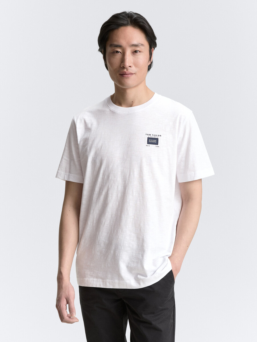camiseta básica con look melange