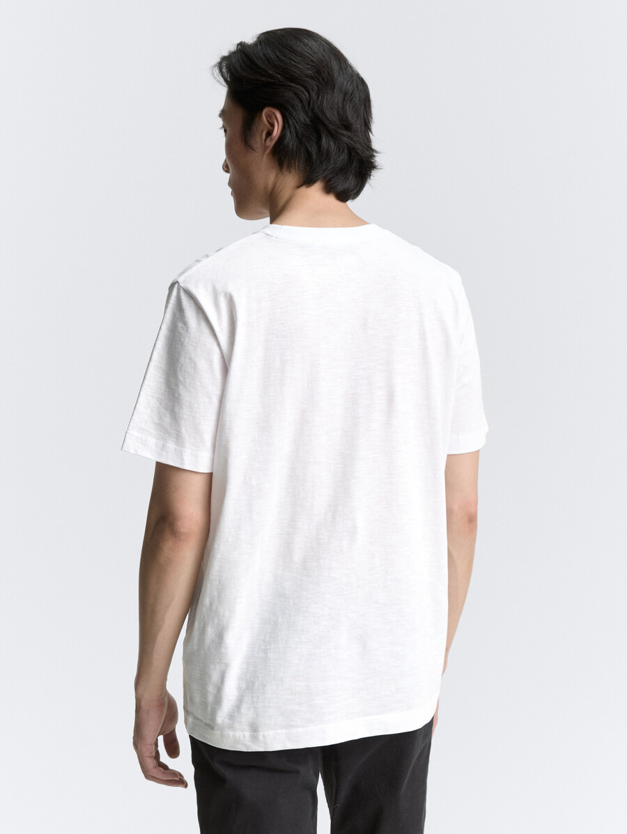 camiseta básica con look melange