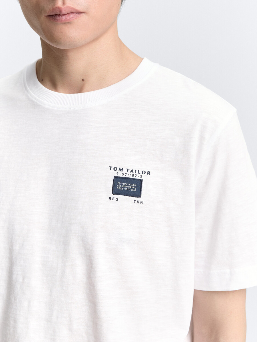 camiseta básica con look melange