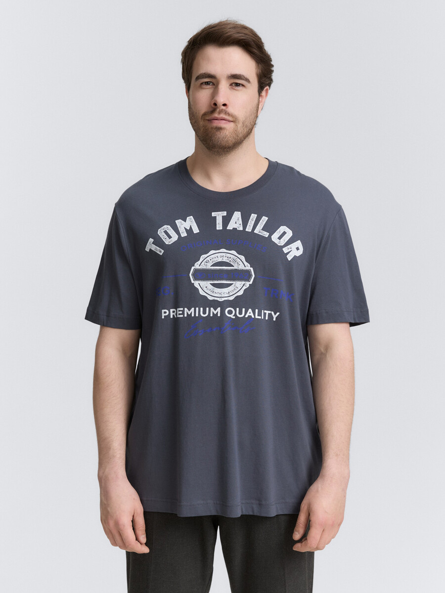 talla grande - camiseta con estampado de logotipo