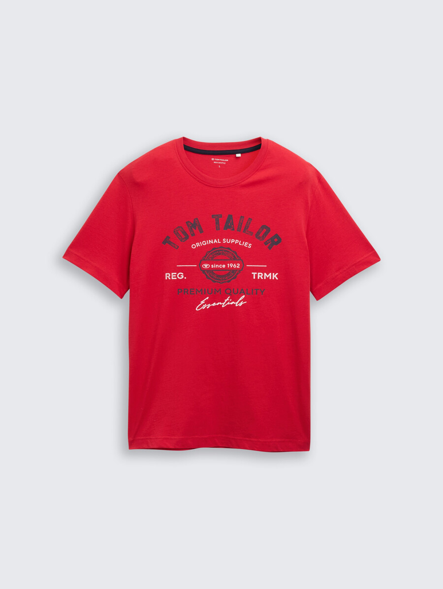 camiseta con estampado de logotipo