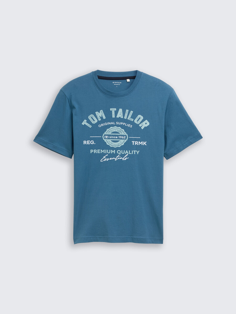 camiseta con estampado de logotipo