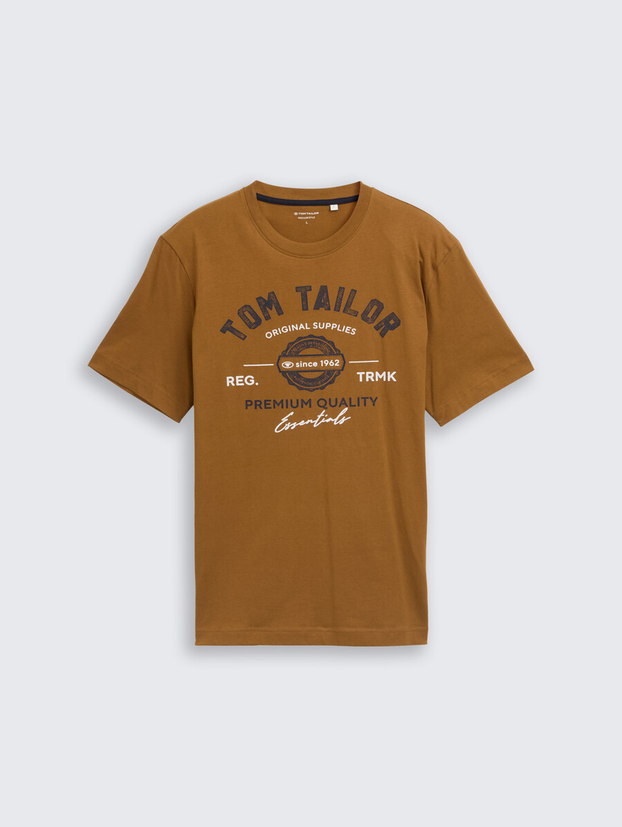 camiseta con estampado de logotipo