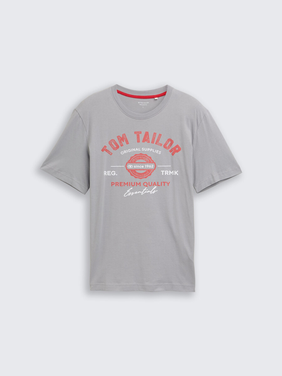 camiseta con estampado de logotipo