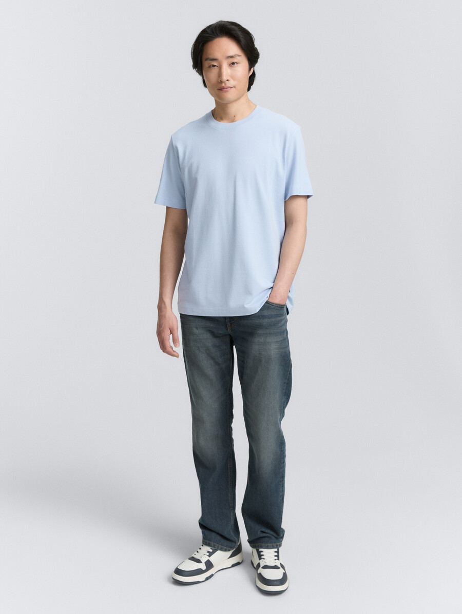 camiseta con textura de piqué