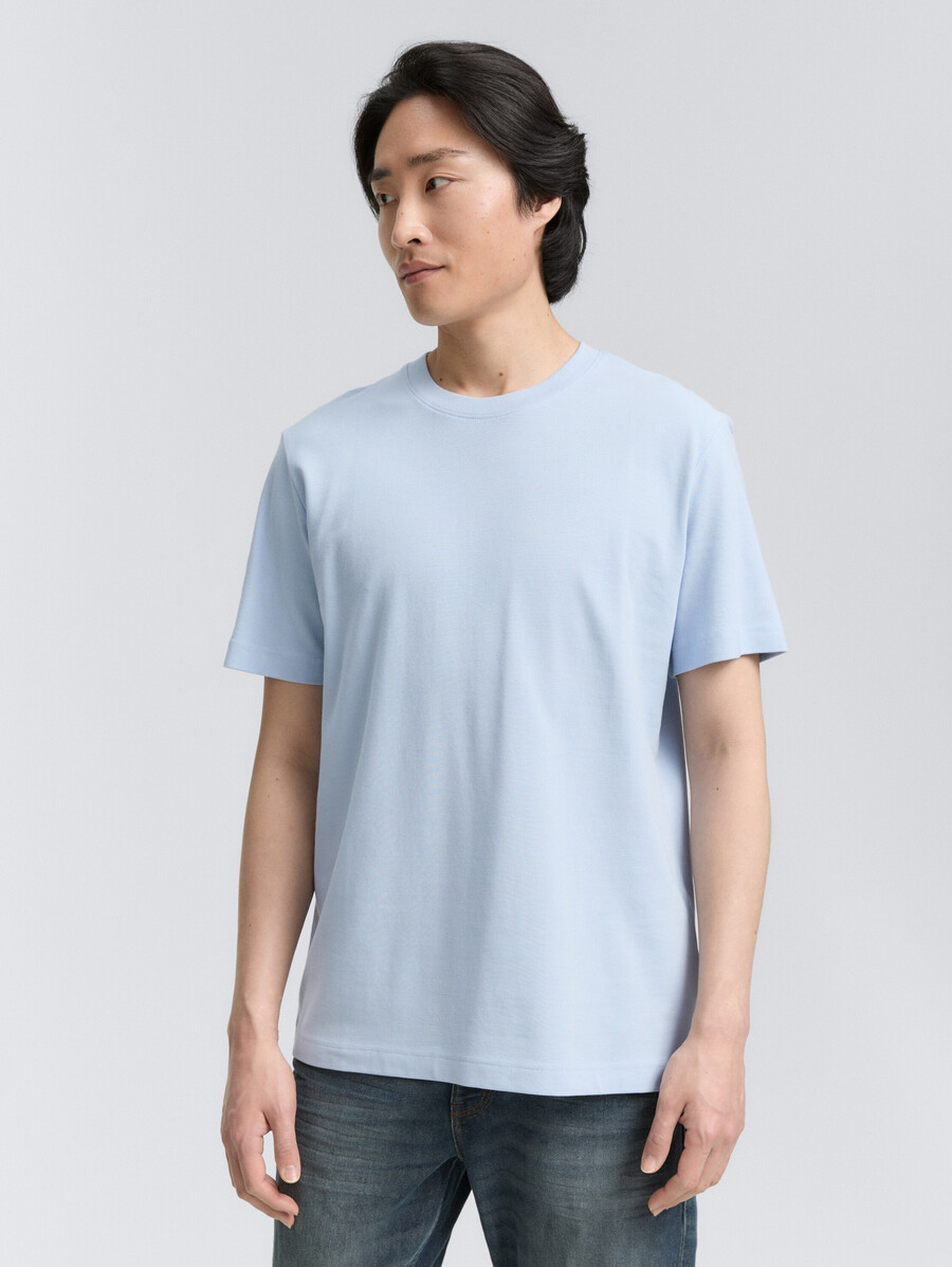 camiseta con textura de piqué