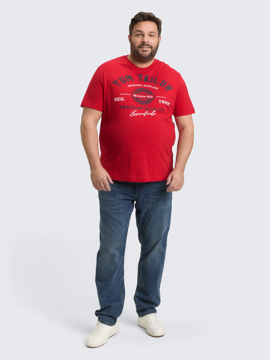 talla grande - camiseta con estampado de logotipo