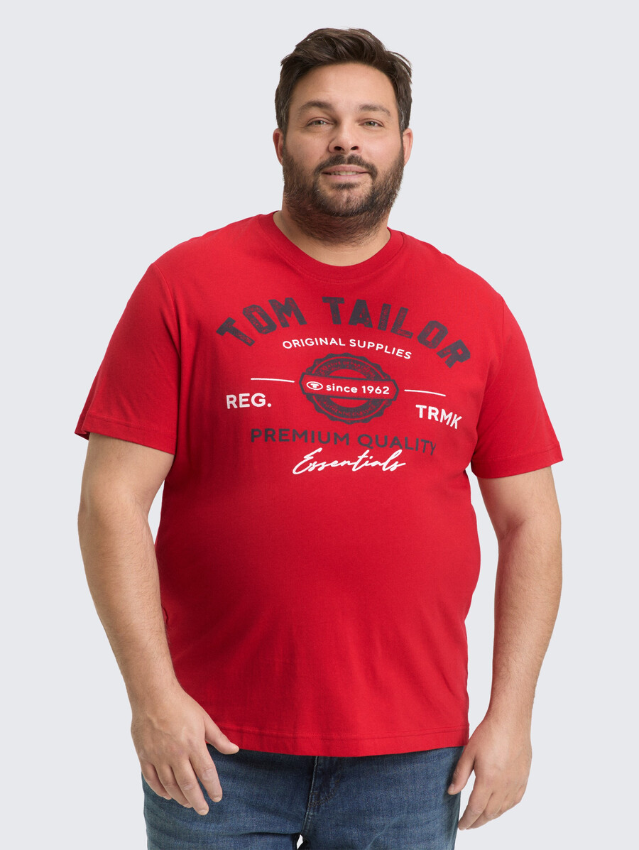 talla grande - camiseta con estampado de logotipo
