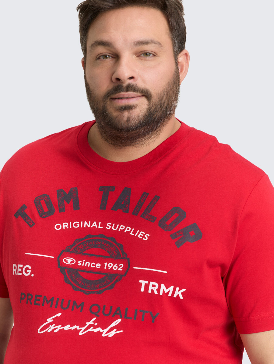 talla grande - camiseta con estampado de logotipo