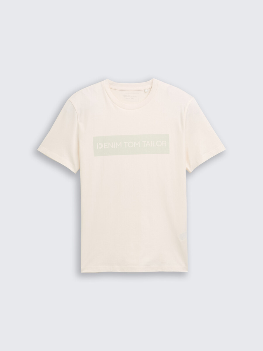 camiseta básica con estampado de logo